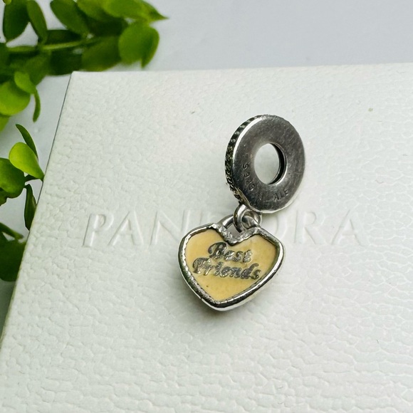 Authentic Pandora ‘Best Friend-Always There’ Enamel Dangle Charm - Picture 2 of 10